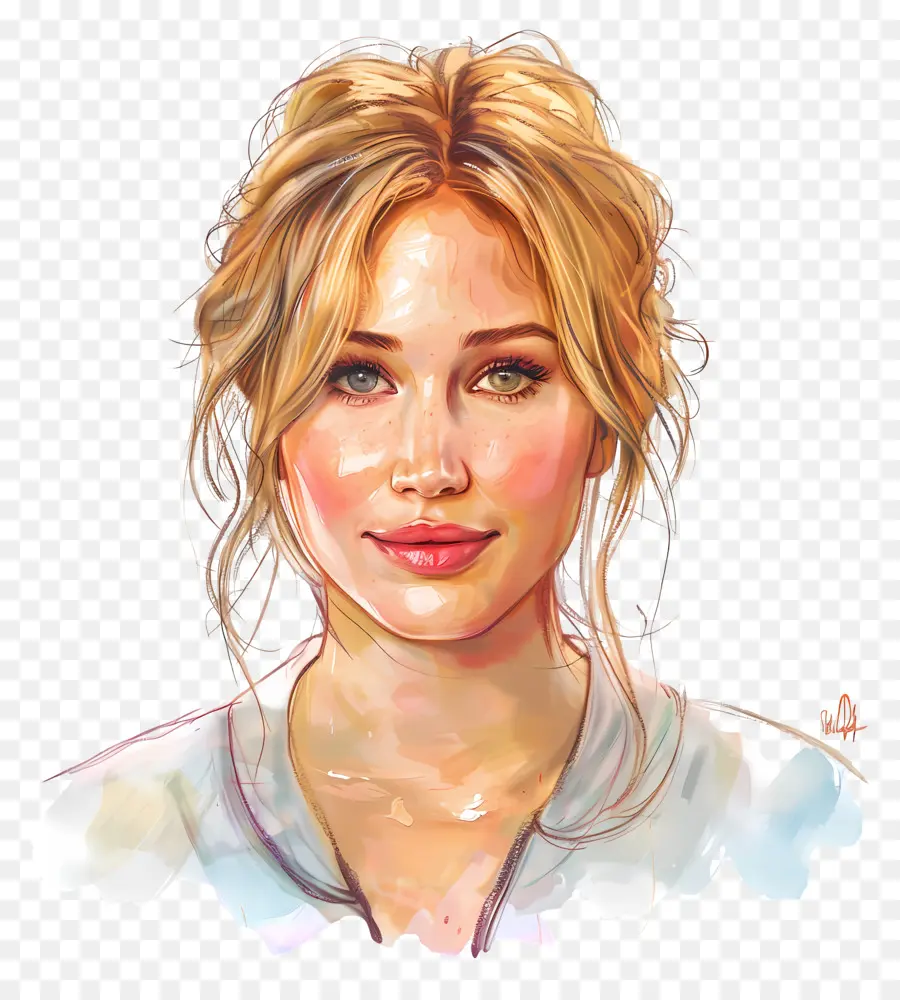 Jennifer Lawrence，Mulher Loira PNG
