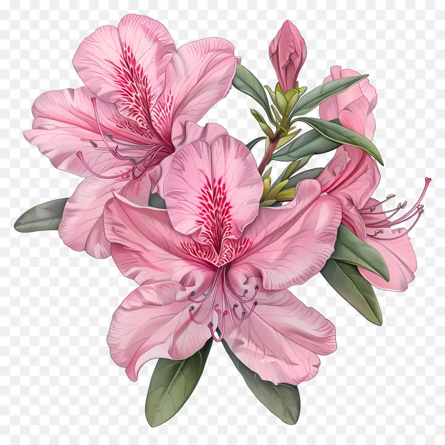 Planta Azalea，Rododendro Rosa PNG