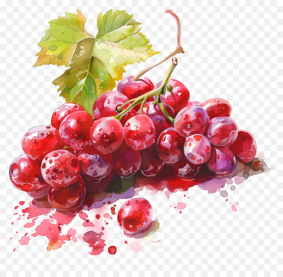 As Uvas Vermelhas，Fundo Branco PNG