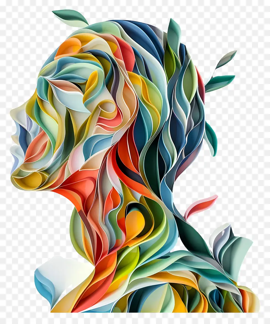 Saúde Mental，A Arte Abstrata PNG