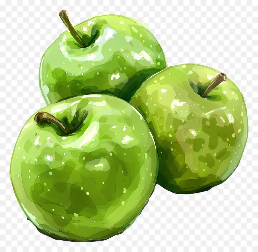 Apples Da Granny Smith，Maçãs Verdes PNG