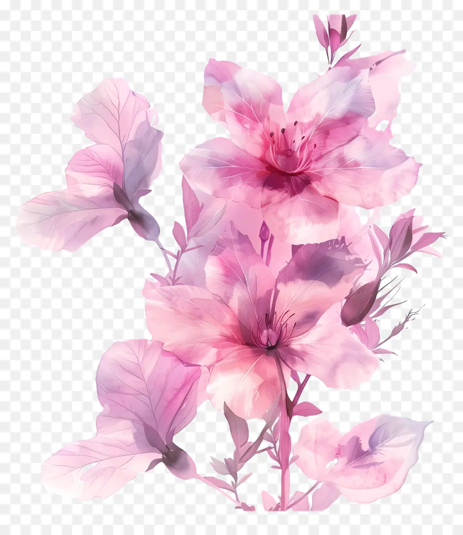 Flores Cor De Rosa，Buquê PNG