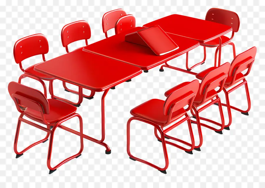 Tabela De Sala De Aula Vermelha，Cadeiras De Plástico Vermelho PNG
