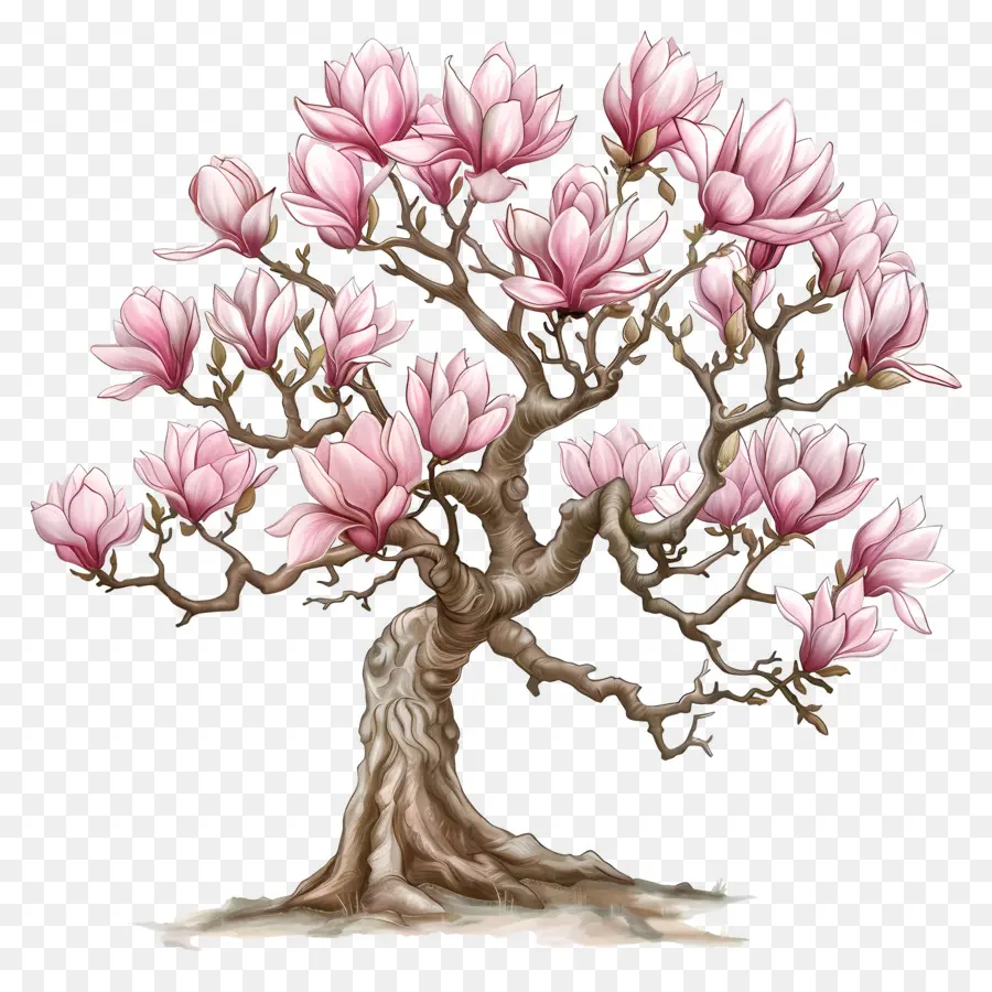 Magnólia，Manga Rosa árvore PNG