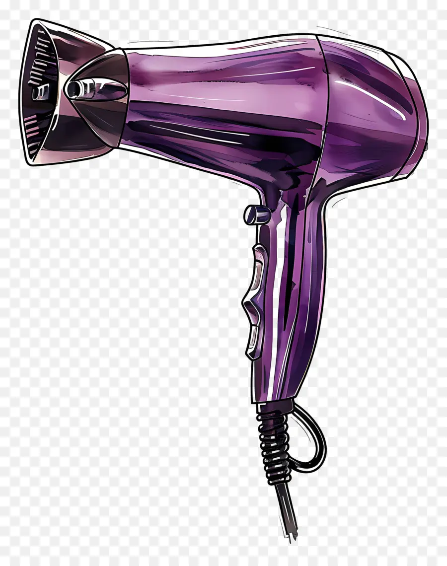 Secador De Cabelo，Secador De Cabelo Roxo PNG