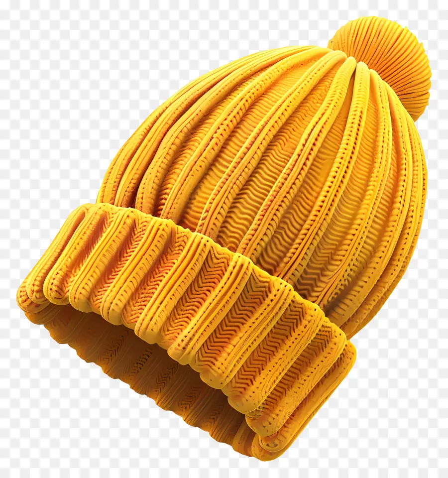 O Chapéu Do Beanie，Gorro Amarelo PNG