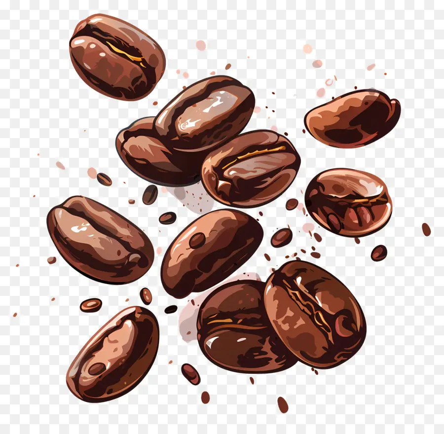 Grãos De Café，Café Torrado PNG