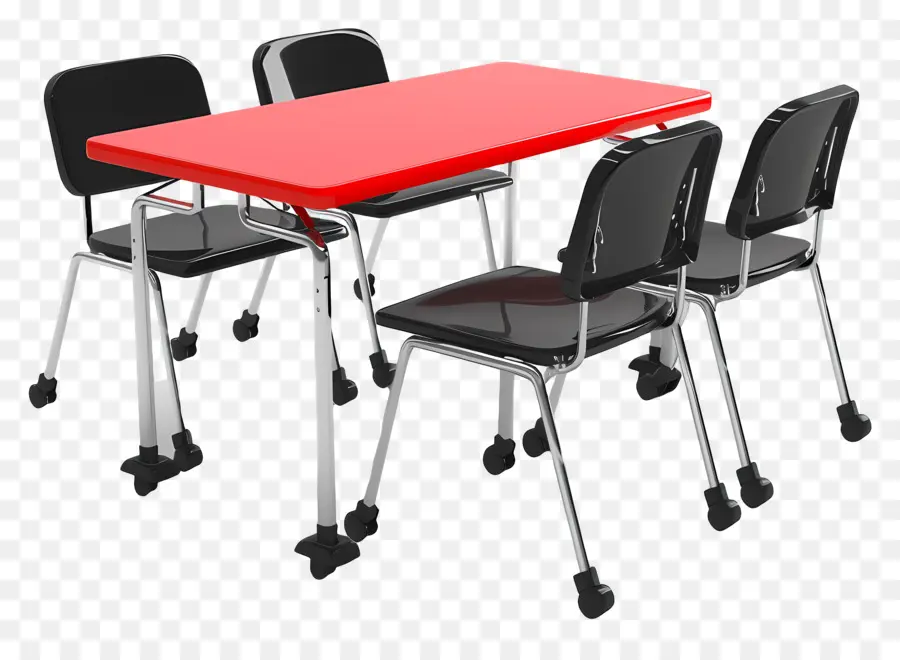 Mesa E Cadeira Da Sala De Aula，Tabela PNG