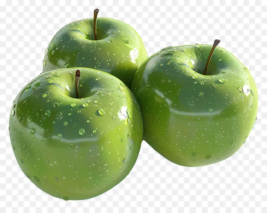 Apples Da Granny Smith，Maçãs Verdes PNG