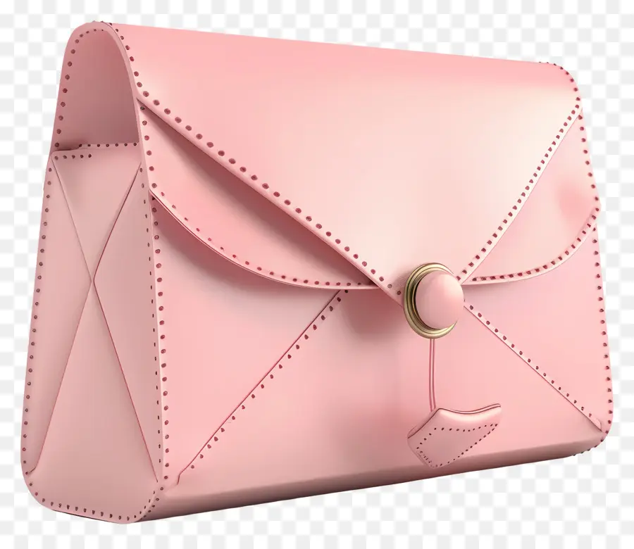 Saco Envelope，Bolsa Rosa PNG