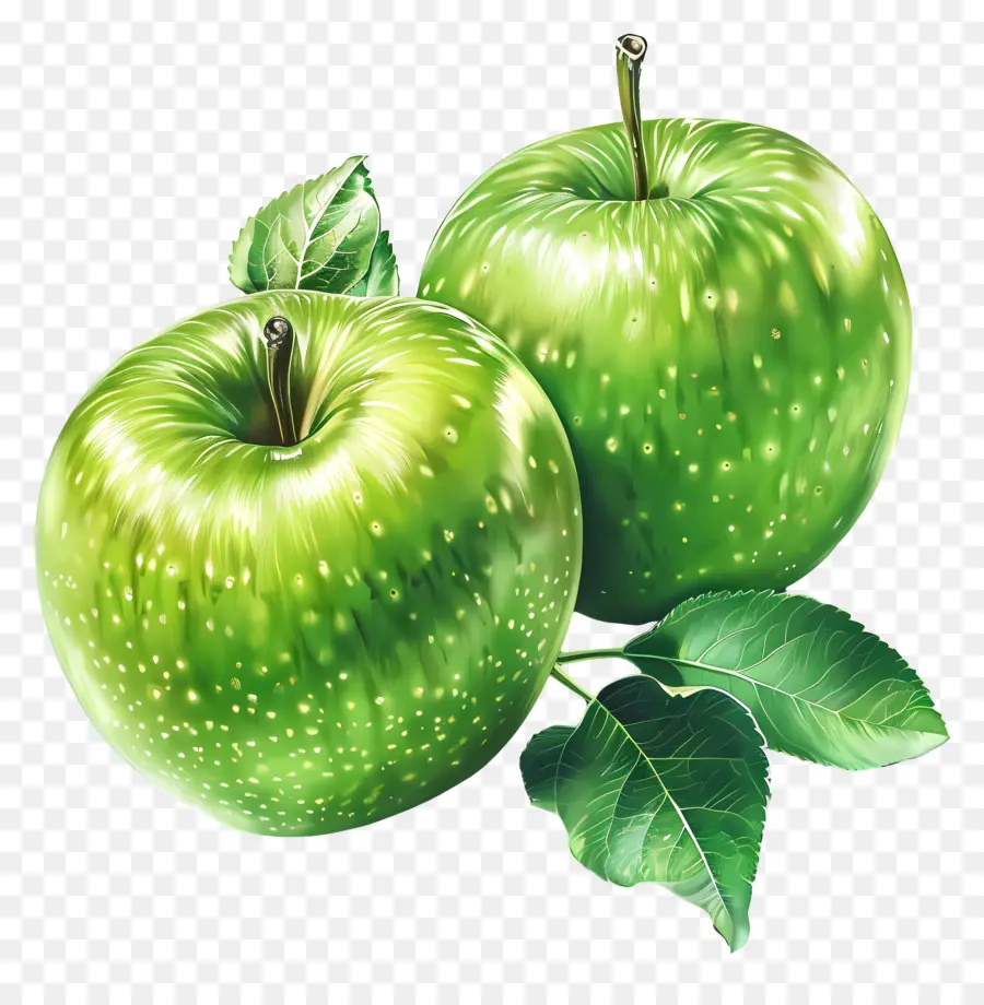 Apples Da Granny Smith，Maçãs Verdes PNG