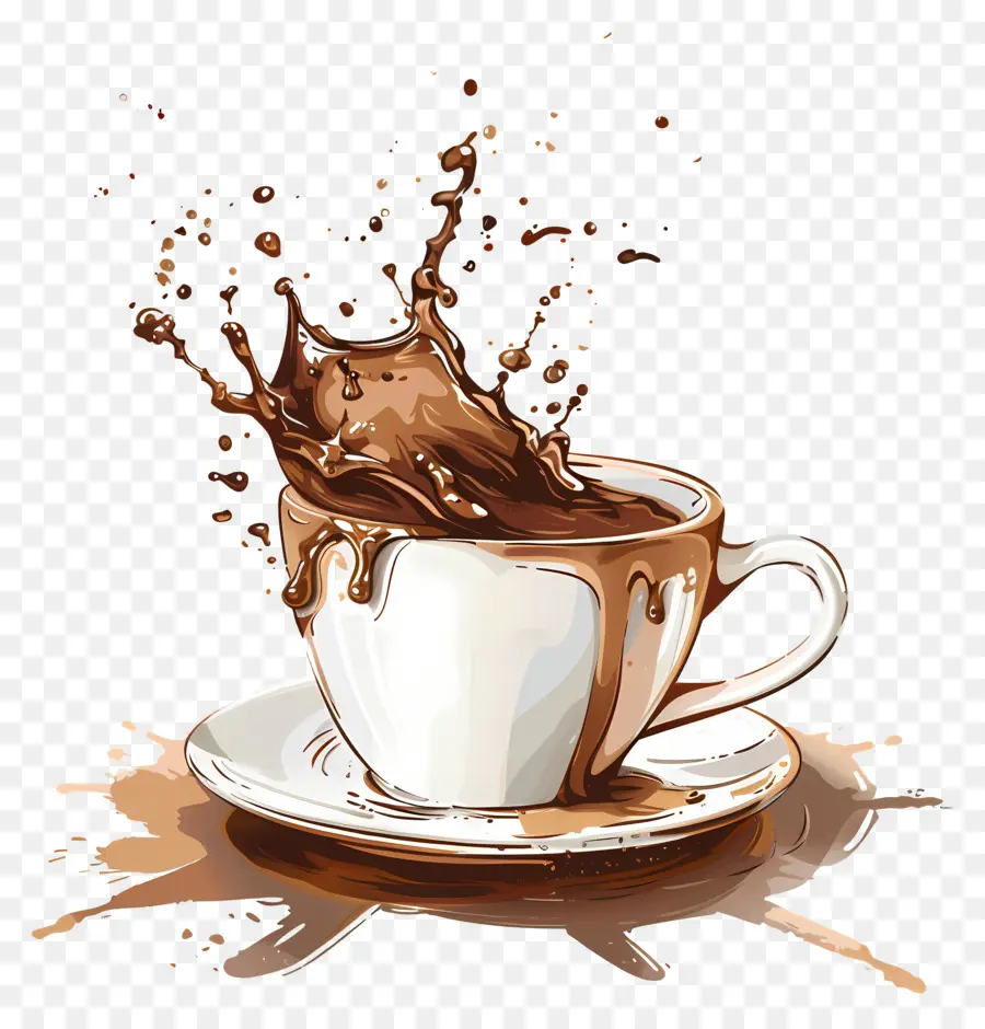 Café Inicial，Chocolate Quente PNG