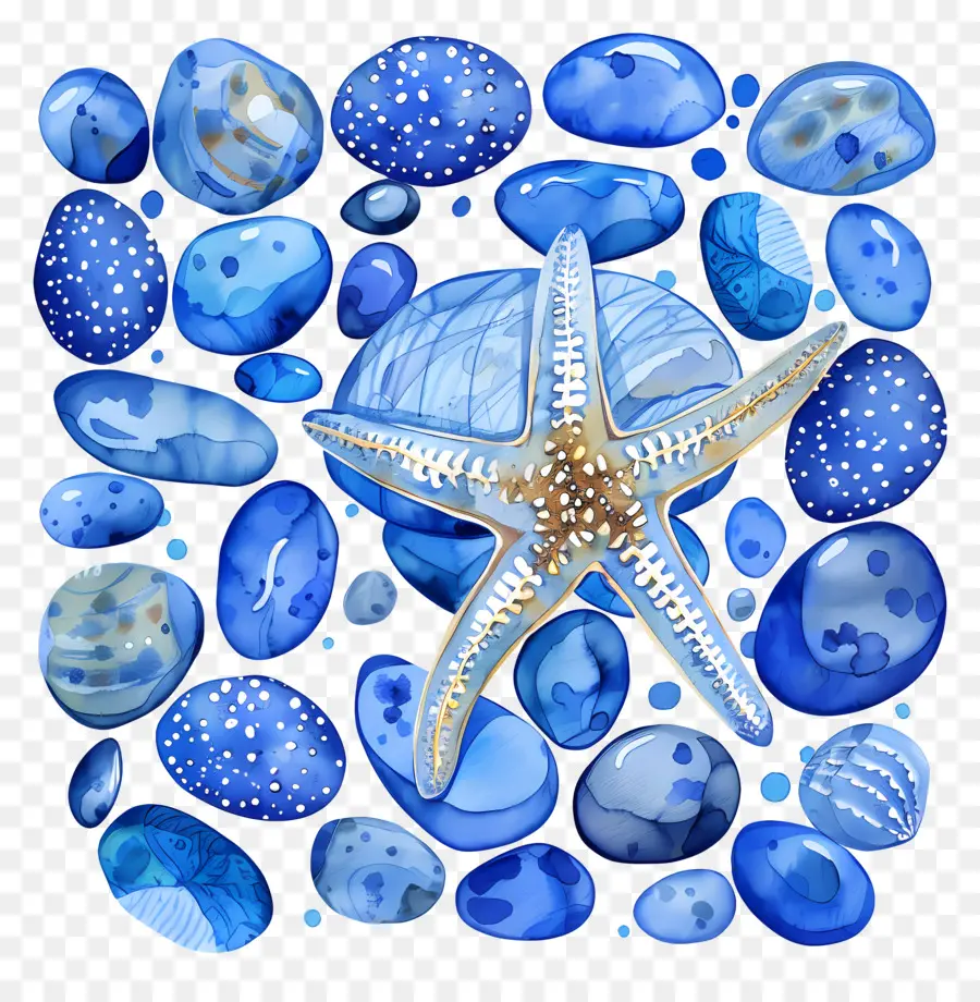 Estrela Do Mar，Pintura Em Aquarela PNG