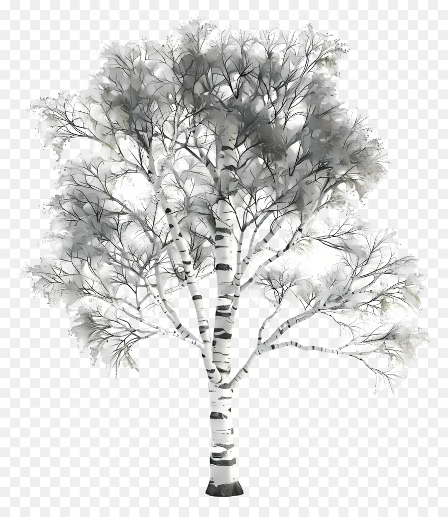 árvore De Vidoeiro，Imagem Infravermelha PNG