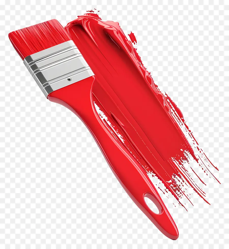 Pincel De Tinta Vermelha，Vermelho Pincel PNG