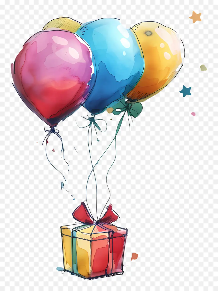 Desejo De Aniversário，Balões PNG