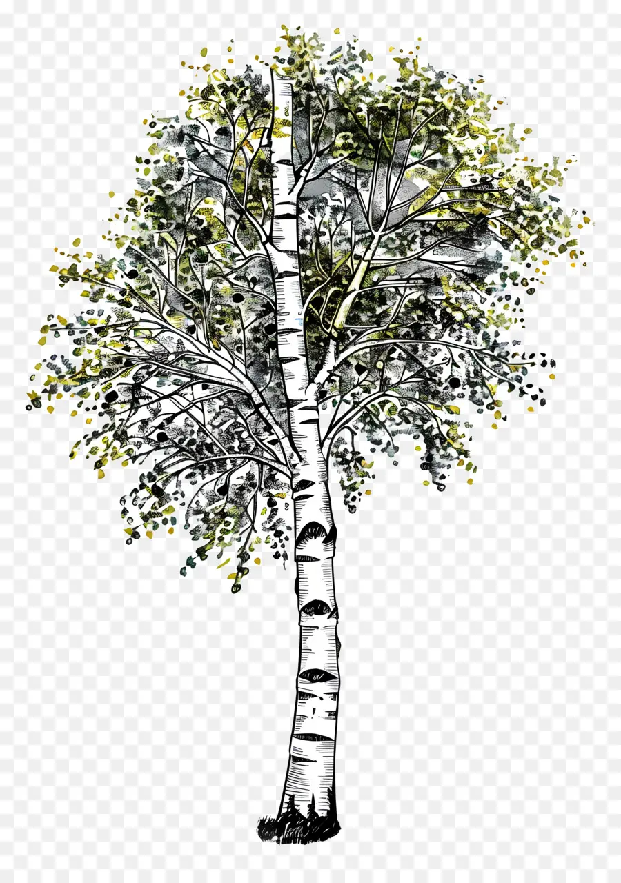 árvore De Vidoeiro，Aspen árvore PNG