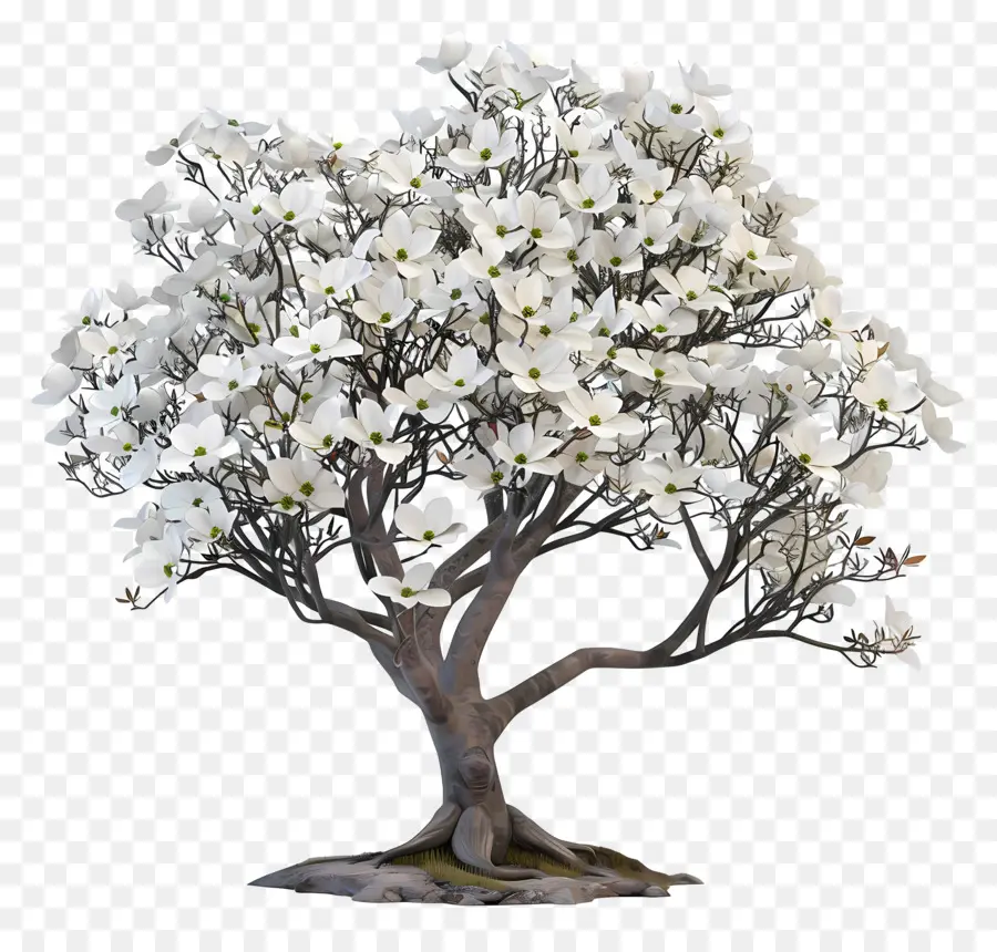 Árvore Dogwood，Árvore Branca PNG