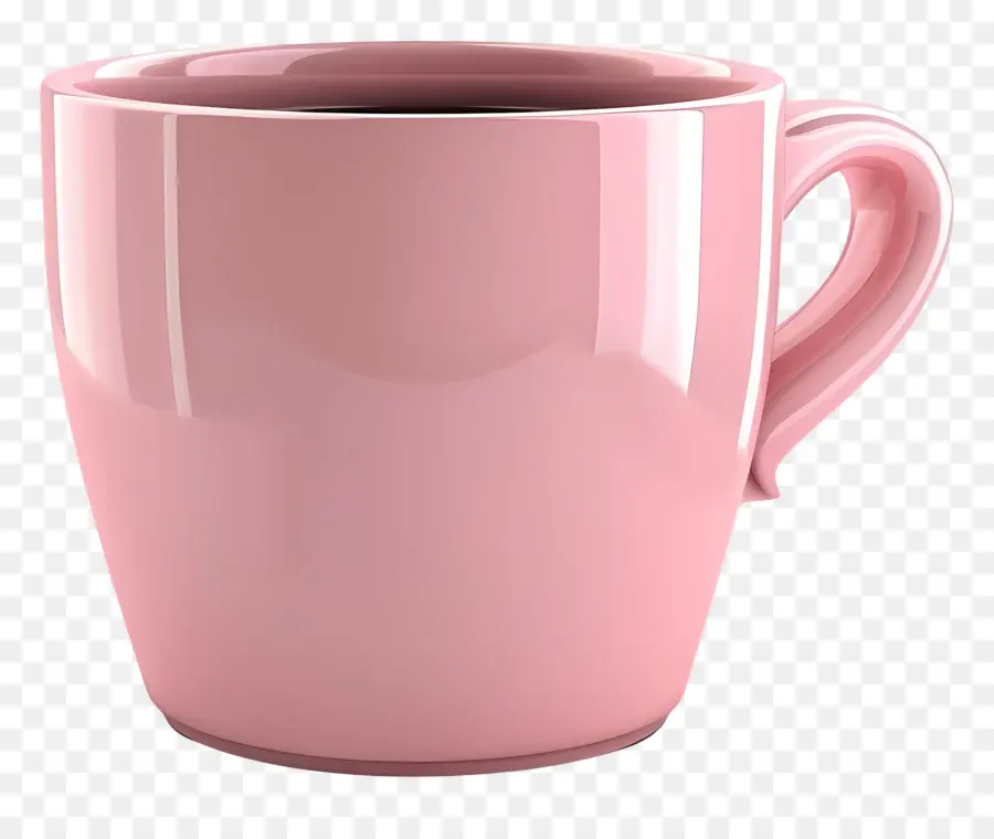 Xícara De Café，Caneca De Cerâmica Rosa PNG