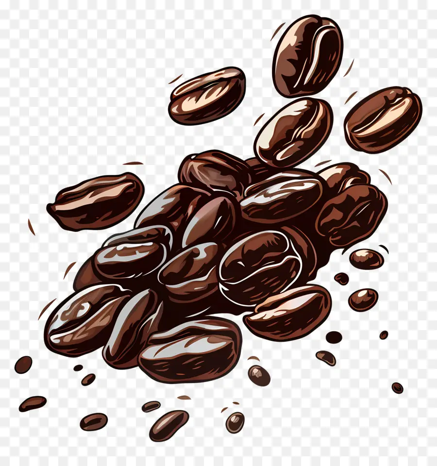 Grãos De Café，Orgânico PNG