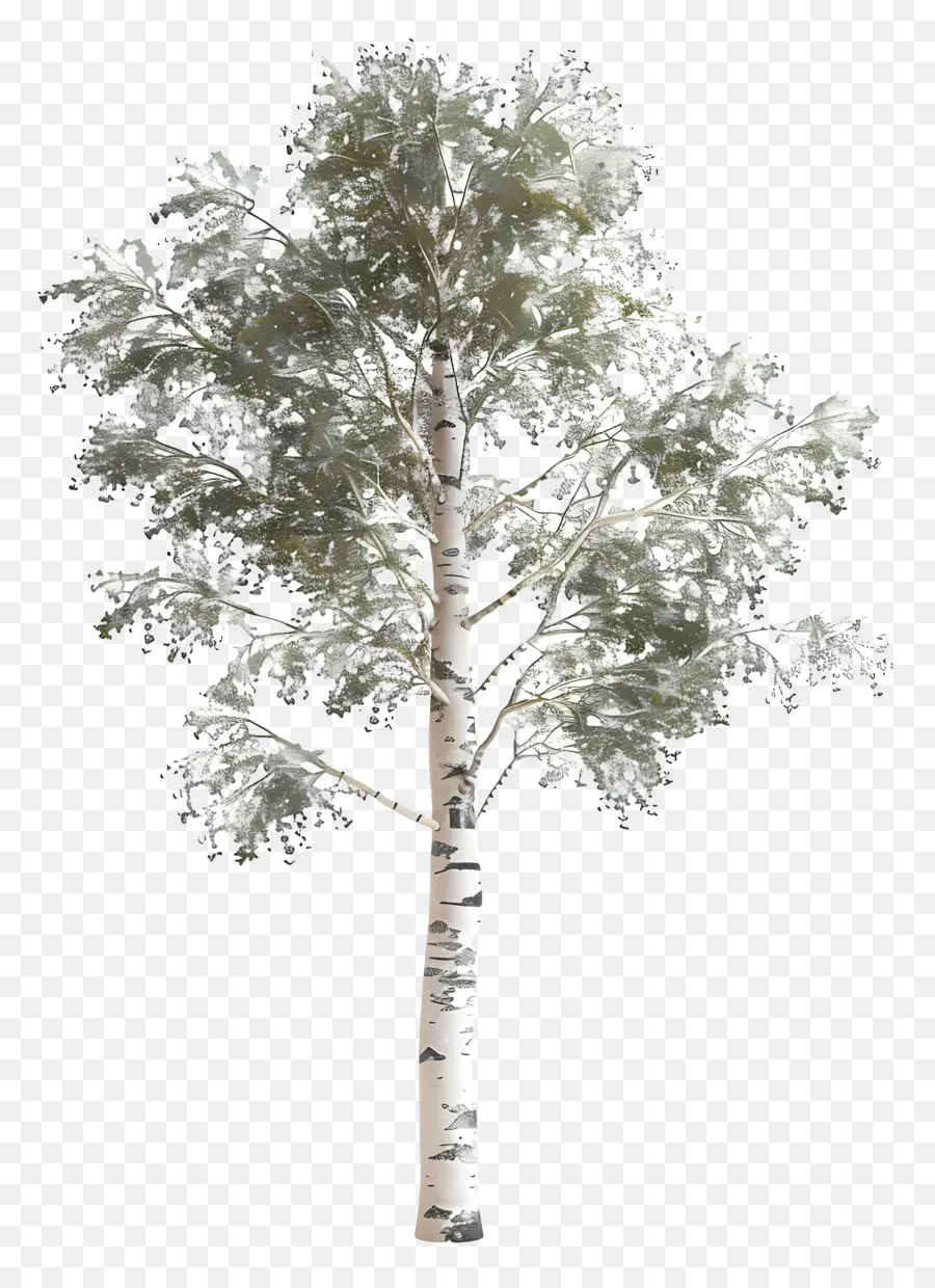 árvore De Vidoeiro，Inverno PNG