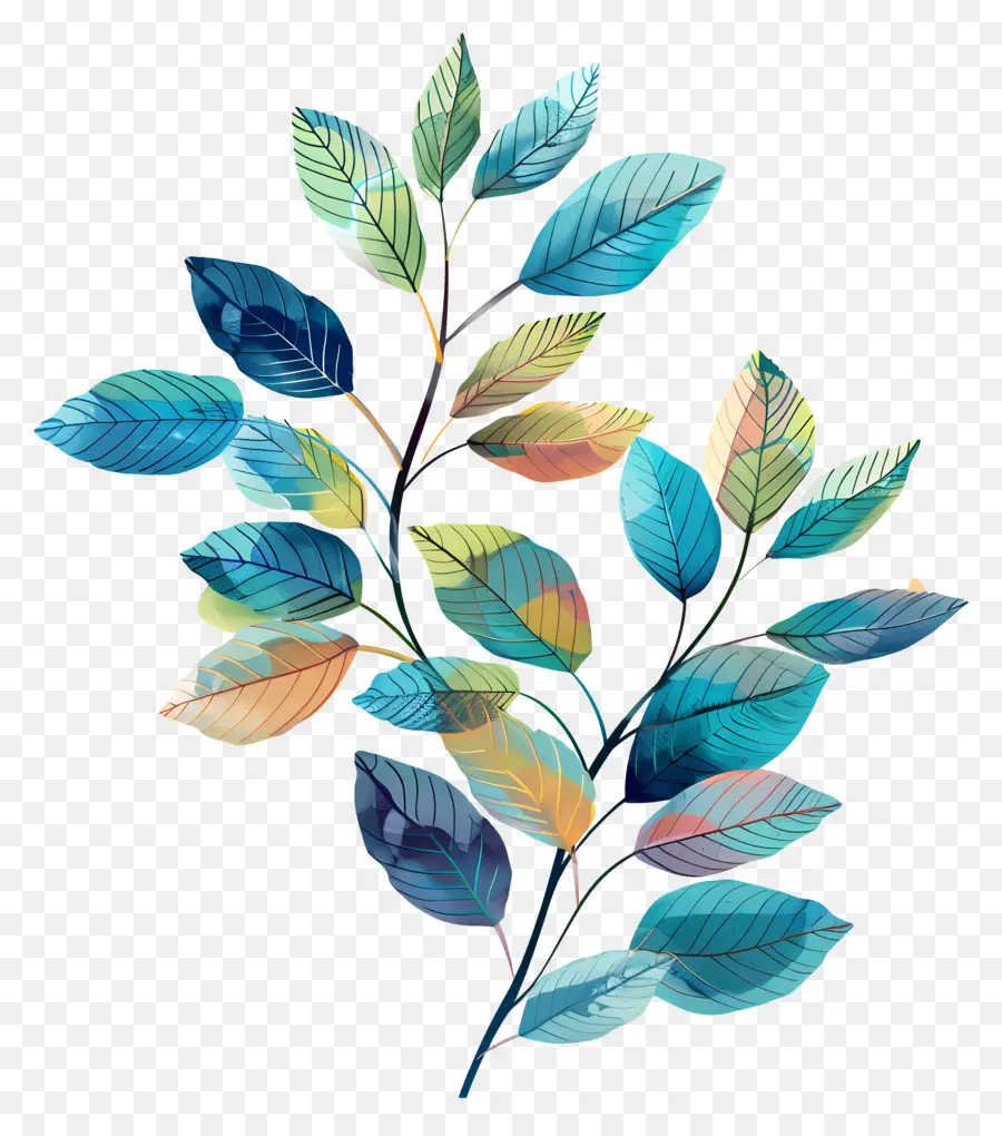 árvore De Folhas，Pintura PNG
