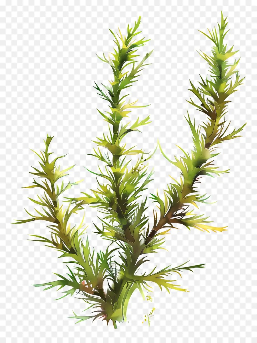 Hornwort，Planta Verde PNG