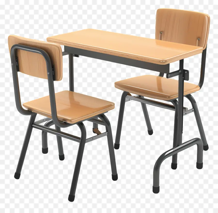 Mesa E Cadeira Da Sala De Aula，Secretária Escolar PNG