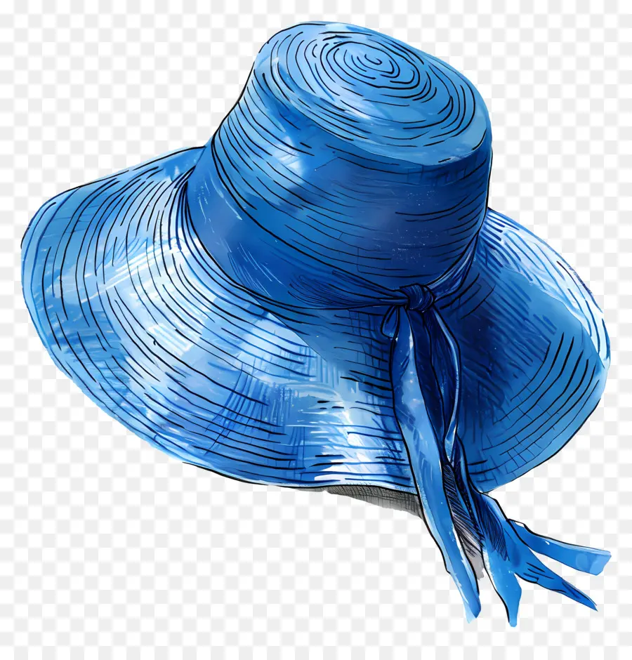 Chapéu De Sol，Azul Chapéu De Palha PNG
