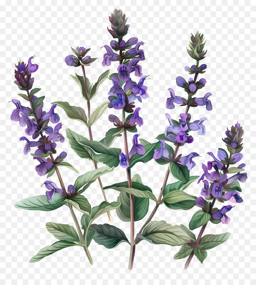 Salvia，Bluebell PNG