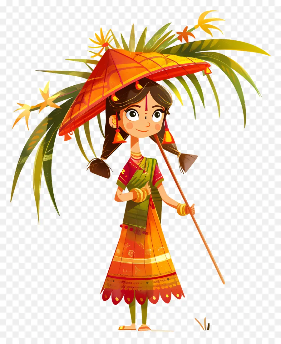 Gudi Padwa，Roupa Tradicional Indiana PNG