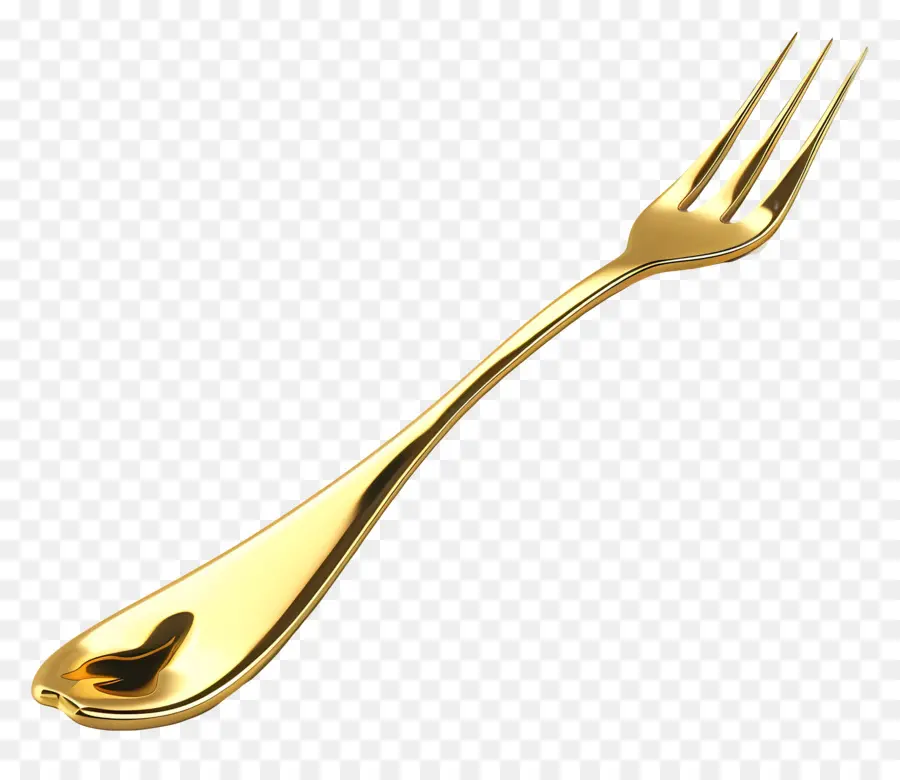 Gold Fork，Forks De Ouro PNG