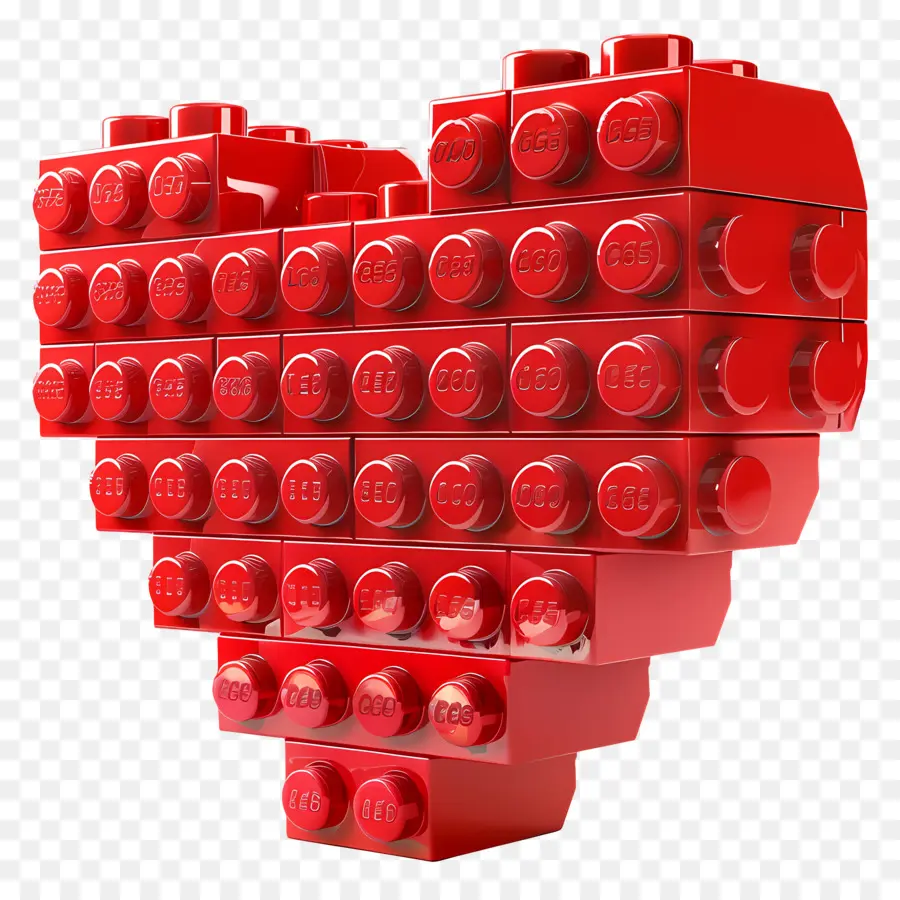 Coração Vermelho Lego，Lego PNG