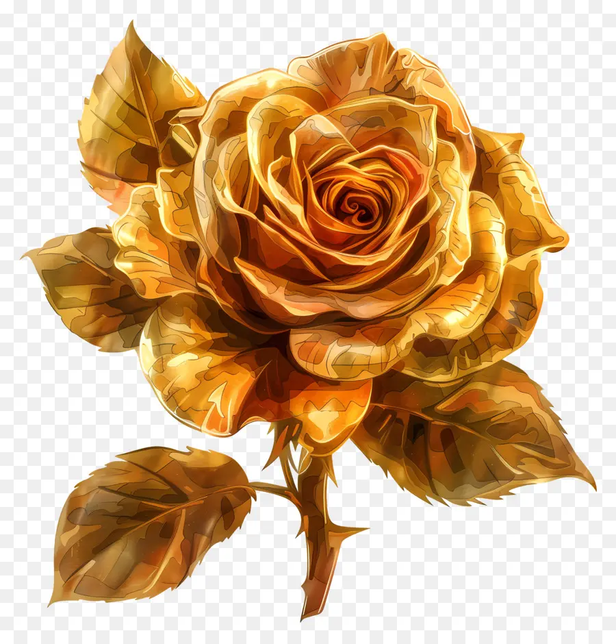 Rosa De Ouro，Plena Floração PNG