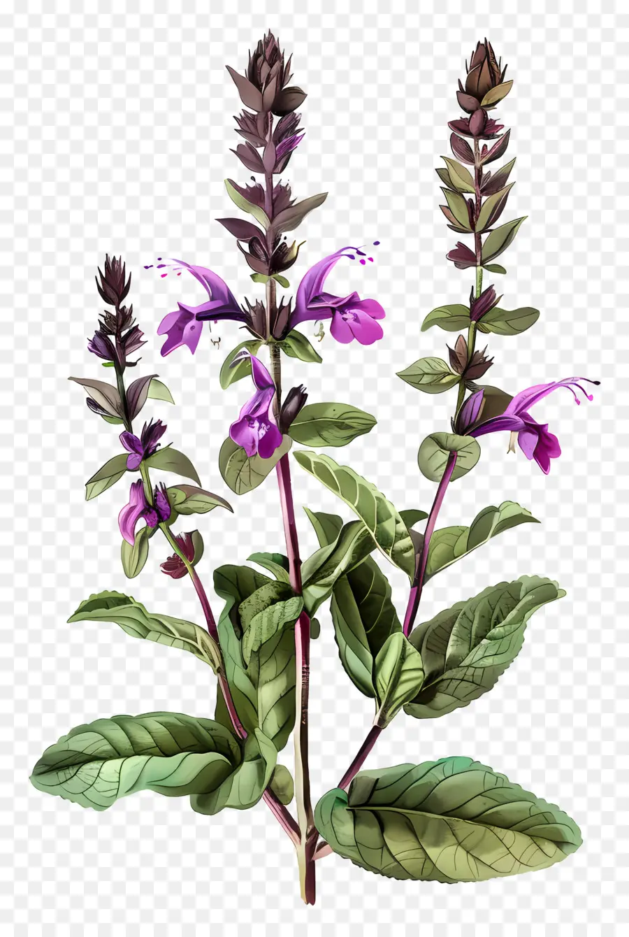 Salvia，Planta Ornamental PNG
