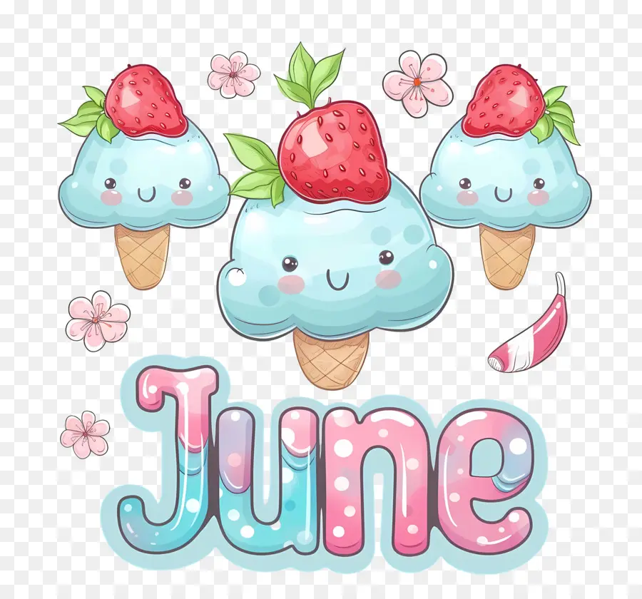 June，Sorvete PNG