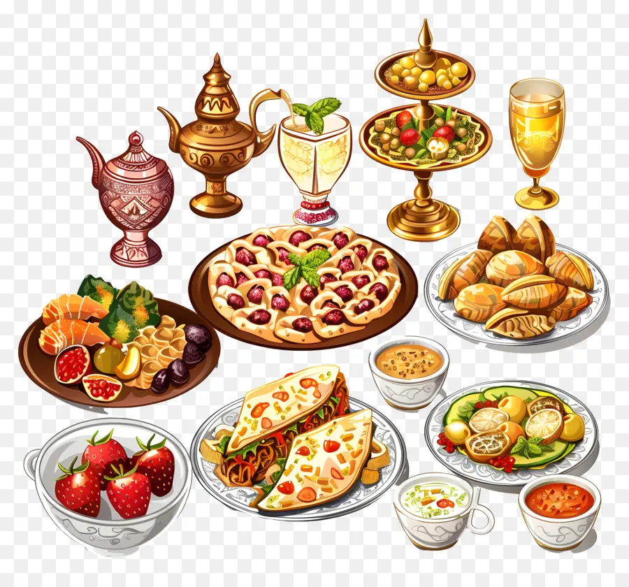 Festa Do Ramadã，Alimentos PNG