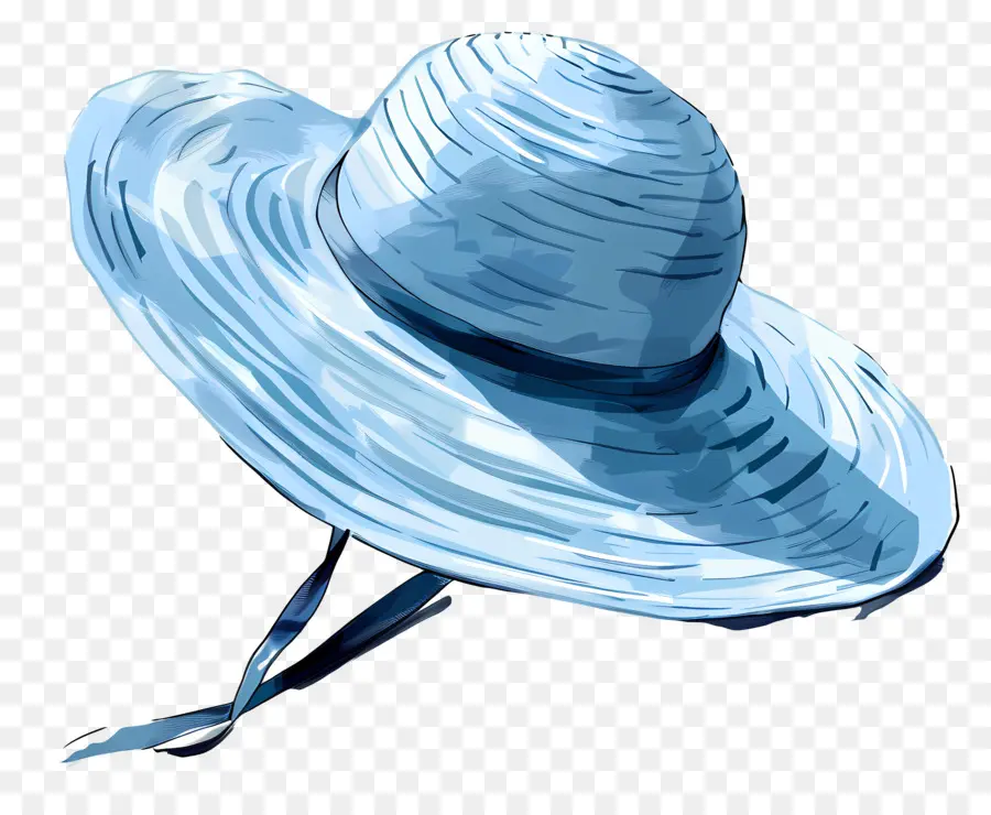 Chapéu De Sol，Azul Chapéu De Palha PNG