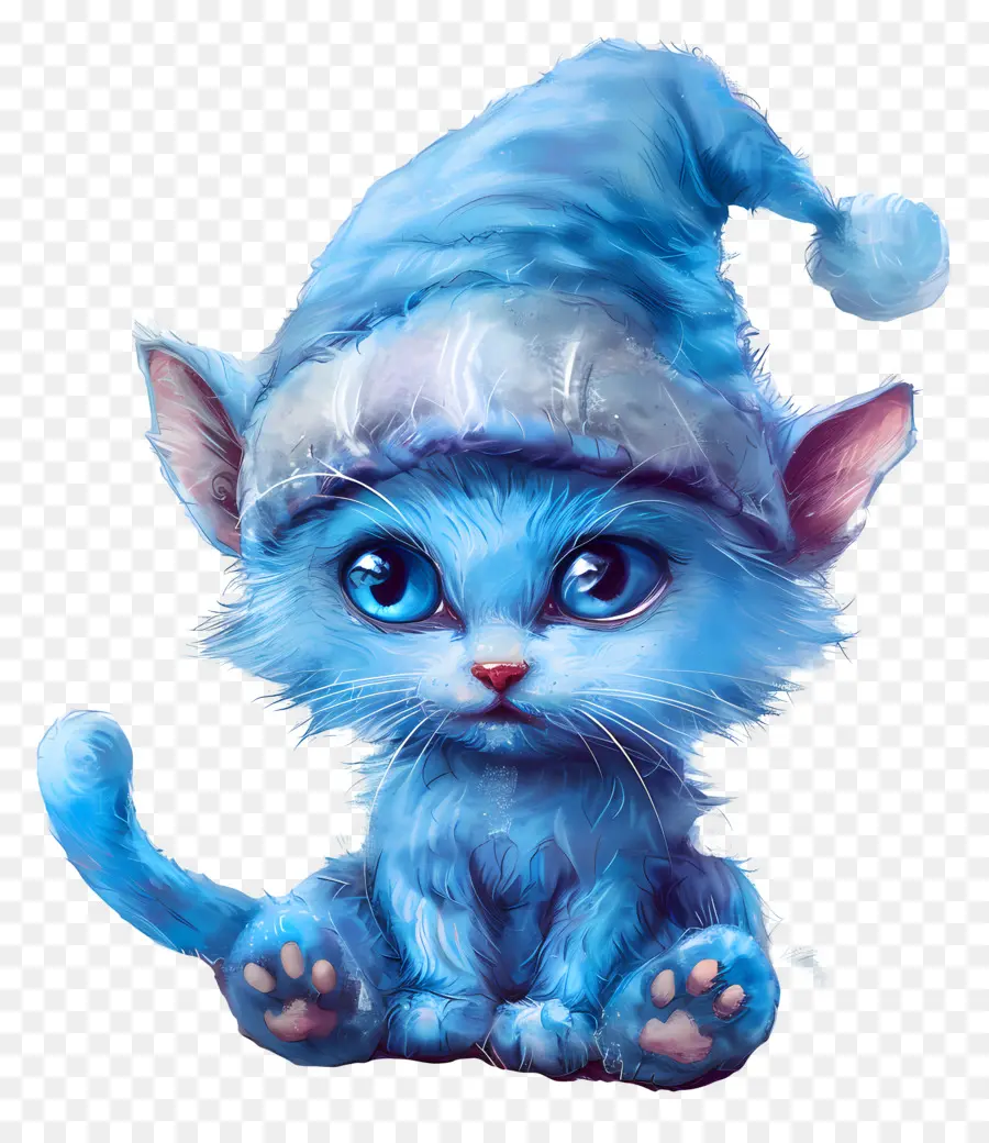 Smurf Cat，Azul Gatinho PNG