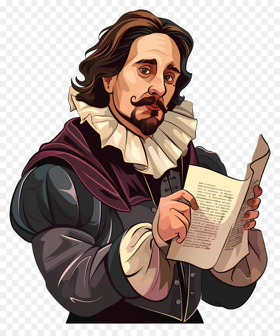 Dia De Shakespeare，Homem Histórico PNG