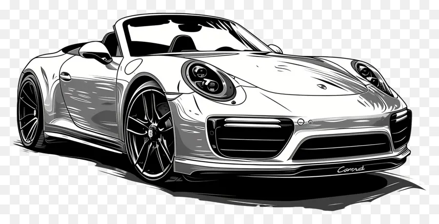 Porsche Silhueta，Carro Esportivo De Luxo PNG
