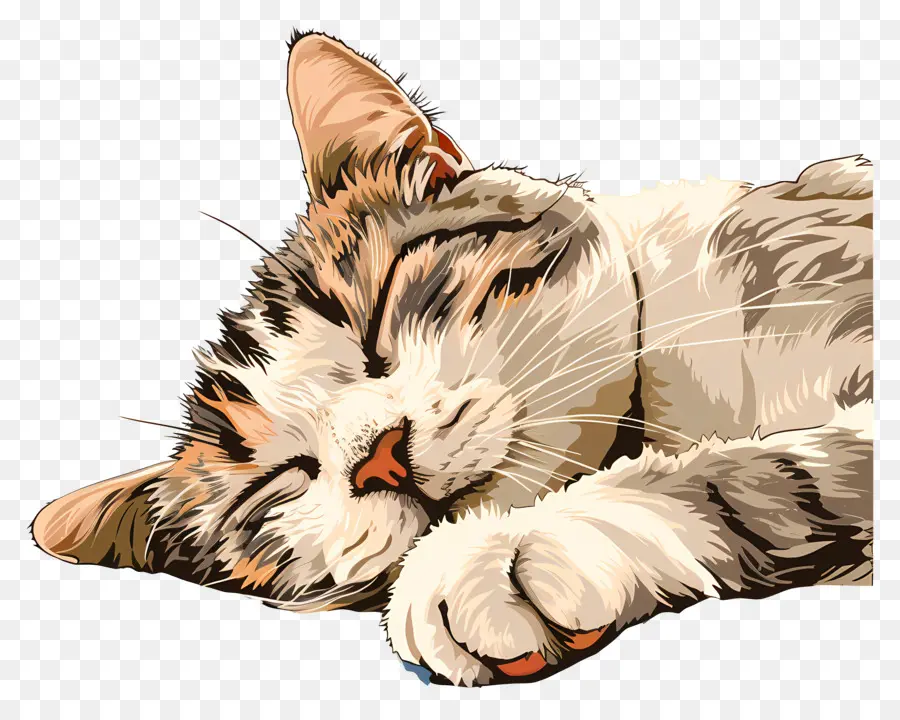 Dormir Gato，Gato PNG