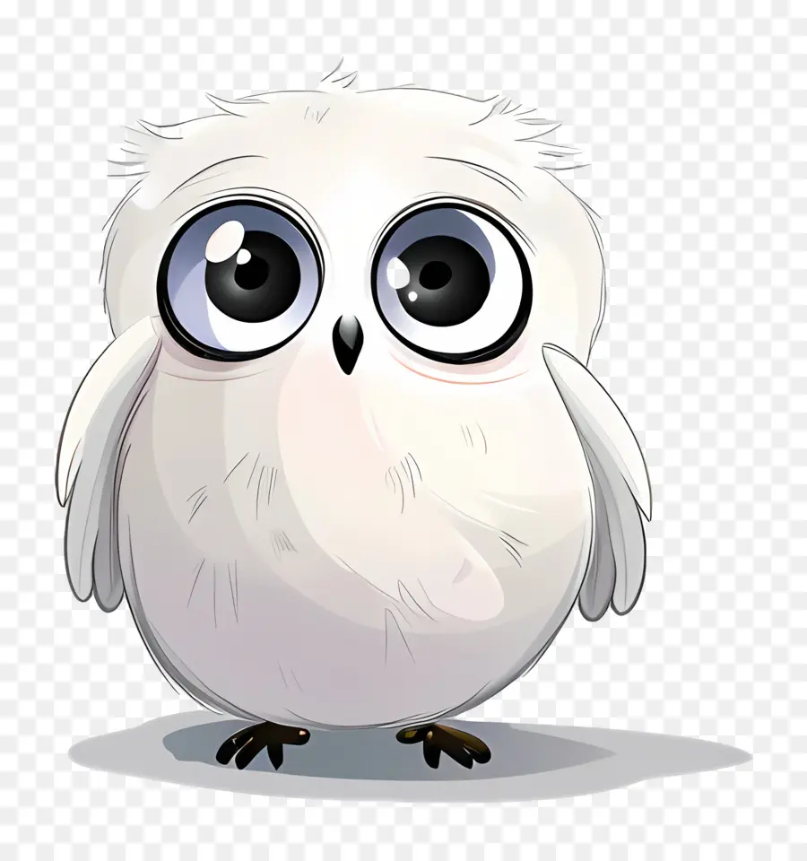 Cara Engraçada，White Owl PNG