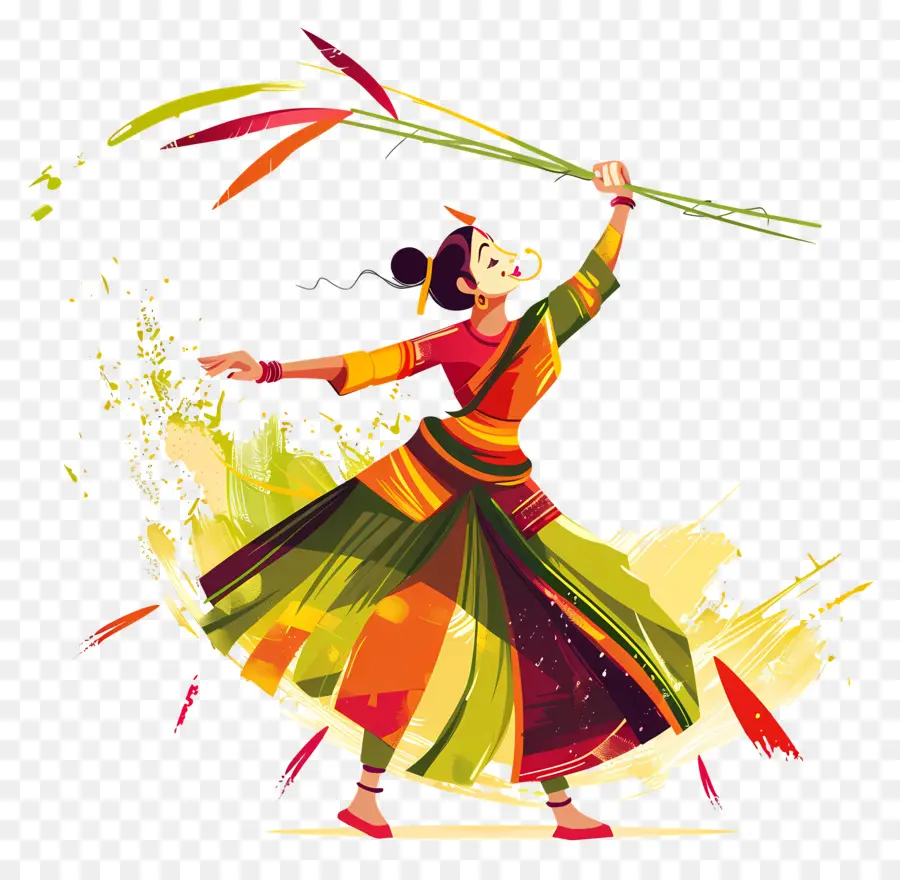 Gudi Padwa，Dança Indiana PNG