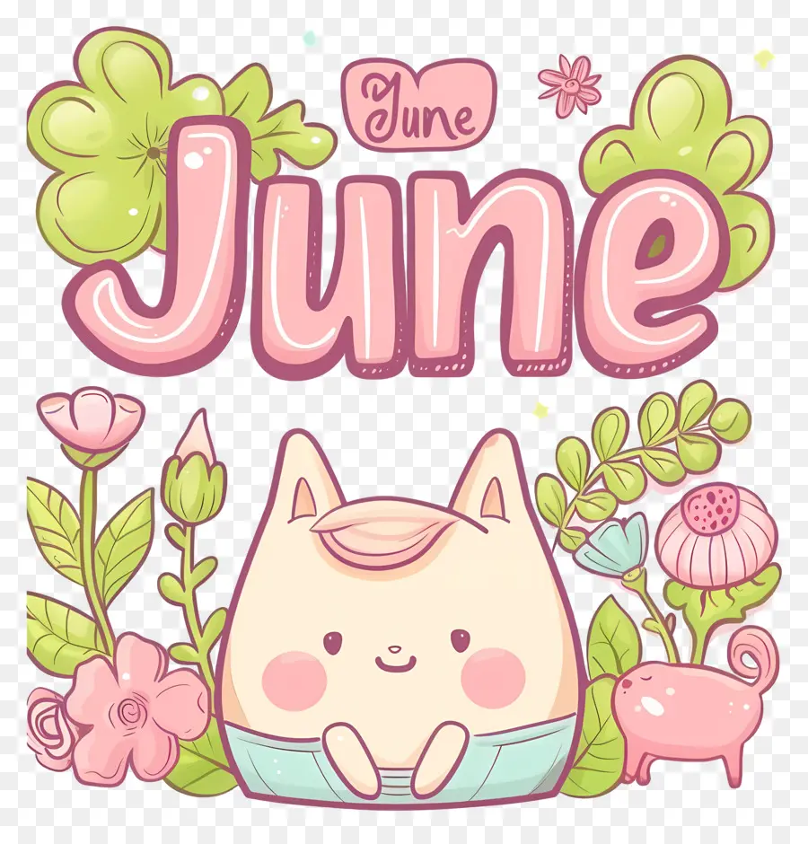 June，Gato Dos Desenhos Animados PNG