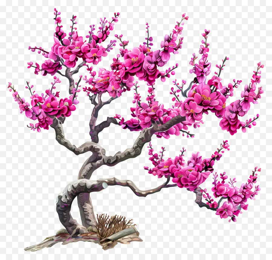 Chinês Redbud，Uma árvore Bonsai PNG