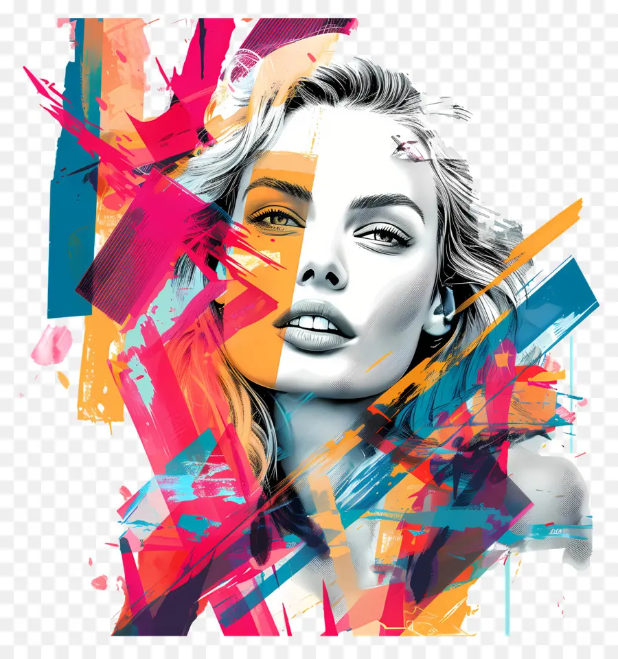 Margot Robbie，Pintura Respingos PNG