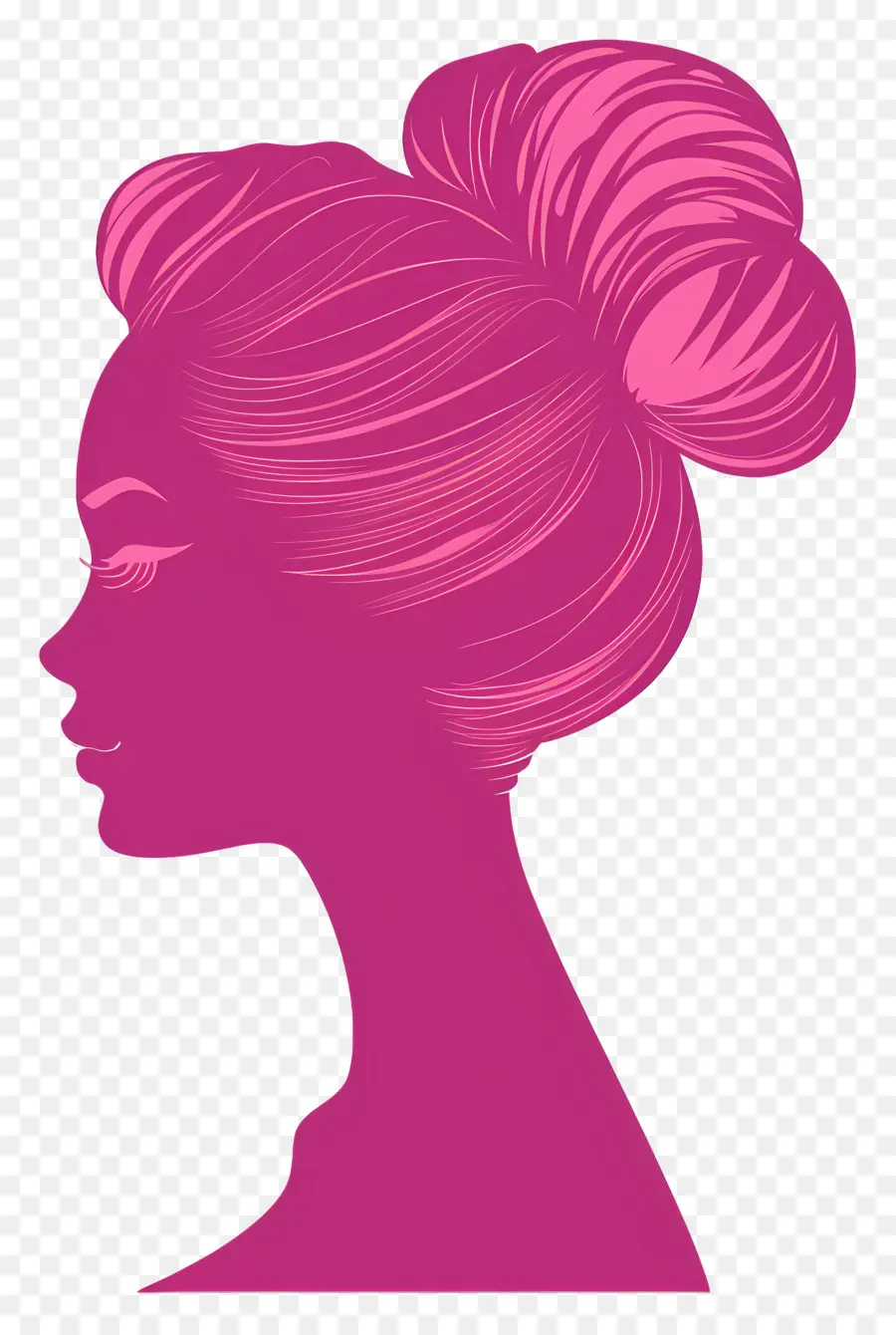 Silhueta Rosa Da Barbie，Mulher PNG