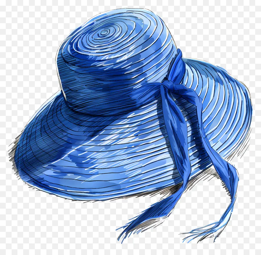 Chapéu De Sol，Chapéu Azul PNG