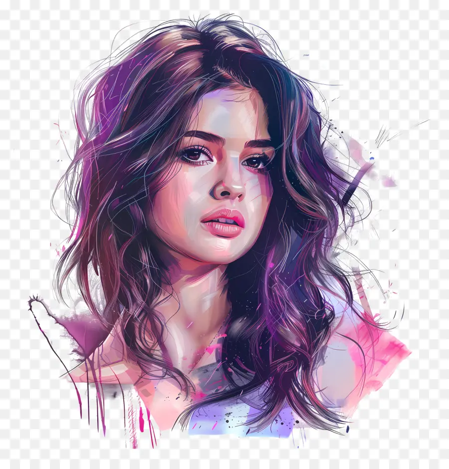 Selena Gomez，Trabalho De Arte Digital PNG